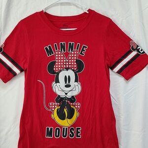 Disney Minnie Mouse Red Short Sleeve Tee
